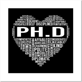 Ph.D Heart Posters and Art